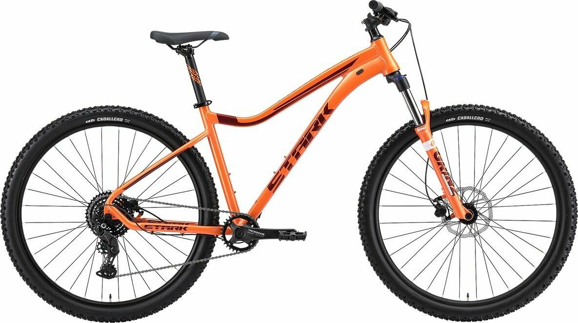 Велосипед Stark Tactic 29.4 HD (2024) (Велосипед Stark'24 Tactic 29.4 HD оранжевый металлик/темно-красный металлик 18", HQ-0014183)