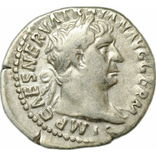 монета денарий 101 102 траян 98 117 виктория влево римская империя Монета Денарий 101-102 Траян (98-117) Виктория на носу вправо Римская Империя
