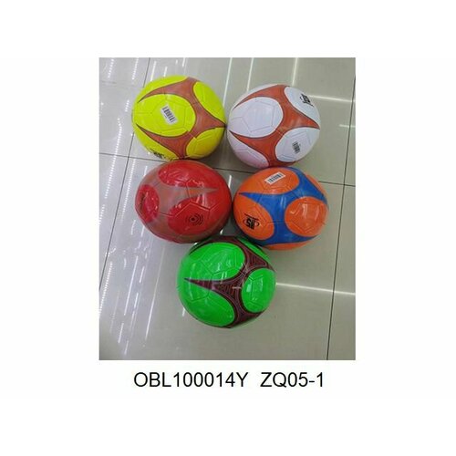 Мяч футбольный PVC размер 5 280 г 5 цветовZQ05-1