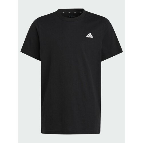 Футболка adidas, размер 15/16Y [METY], черный футболка adidas camo t athleisure casual sports logo round neck short sleeve black t shirt черный