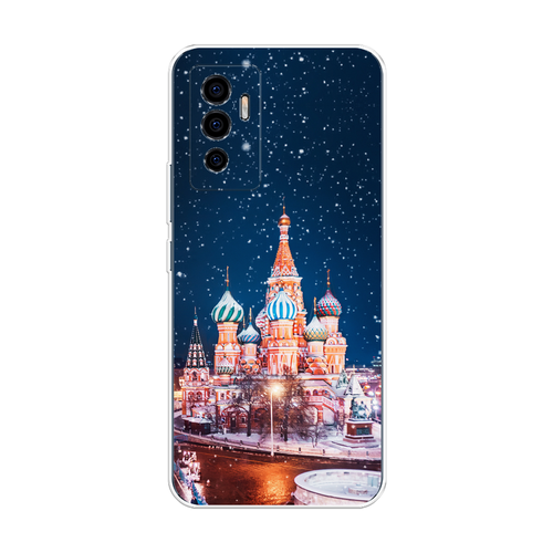 Силиконовый чехол на Vivo V23e/Y75 4G / Виво V23e/Y75 4G Москва 1 чехол книжка mypads для vivo v23e y75 4g виво v23e y75 4g красный крокодиловая кожа узор из крокодиловой кожи