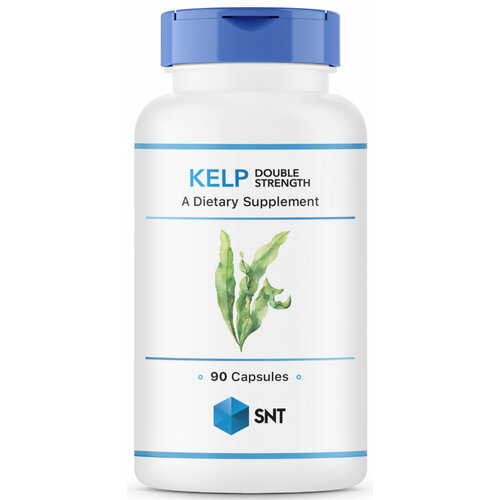 Kelp DOUBLE STRENGTH (Йод двойной концентрации) 300 мг, (из органического келпа), 90 капсул, SNT