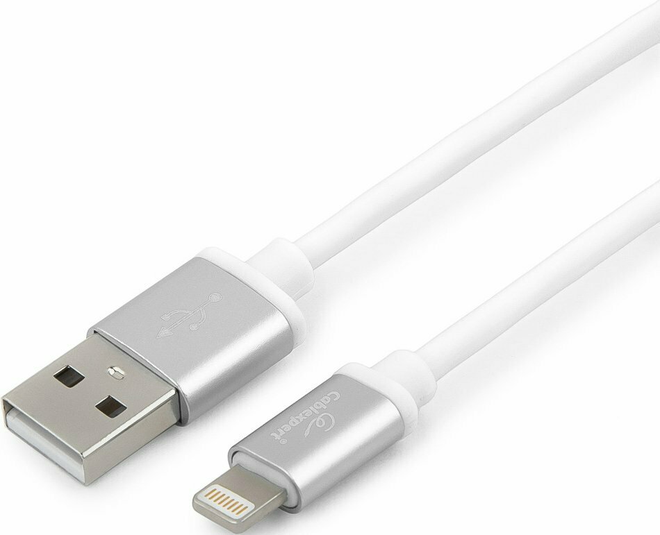 Кабель USB - Lightning, 0.5м, Gembird (CC-S-APUSB01W-0.5M)