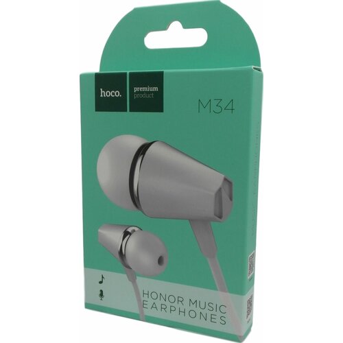 Наушники HOCO M34 с микрофоном Белые 35300₽