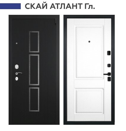 Входная дверь скай Атлант Гл. в квартиру, левая 960*2070 мм