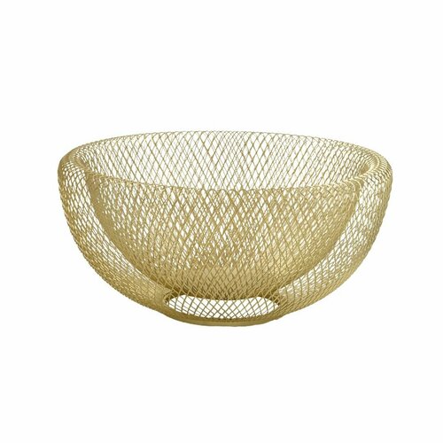 Корзина для фруктов фруктовница круглая матовое золото 2880₽