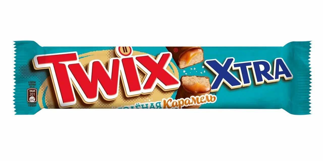 Батончик Twix Xtra соленая карамель 82г