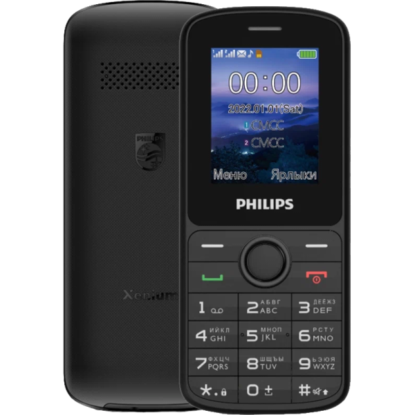 Philips Телефон Philips Xenium E2101 Черный