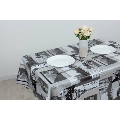 Скатерть Клеенка на стол Borsa Sale Pepe Париж 140x180 см арт 605/1