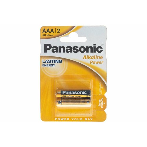 Panasonic Батарейка щелочная LR03 AAA Alkaline 1.5В бл/2 5410853042907 батарейка щелочная panasonic lr03 aaa alkaline power 1 5v 20шт