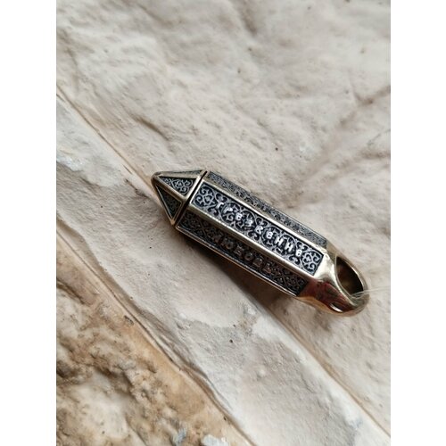 Подвеска ЮВЕЛИЯ Мощевик 7 Добродетелей, серебро, 925 проба, золочение, размер 3.3 см.