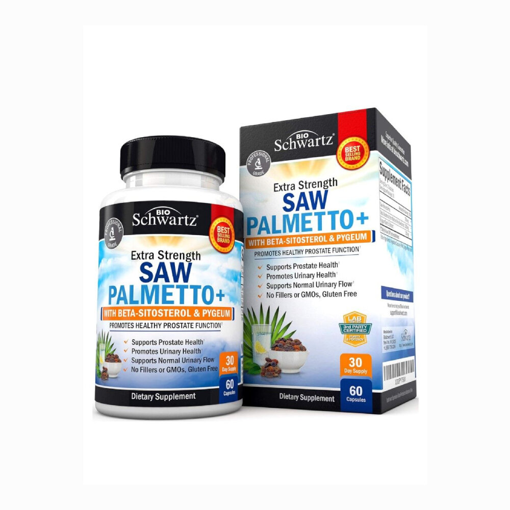 Saw Palmetto+ Beta-Sitosterol & Pygeum, 60 capsules