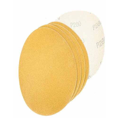 Круг абразивный шлифовальный d-125 мм P280 под липучку 5шт 307₽