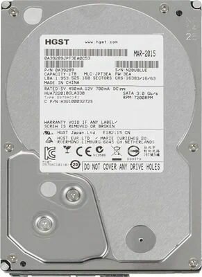 Внутренний жесткий диск HGST HUA722010CLA330 1 Тб