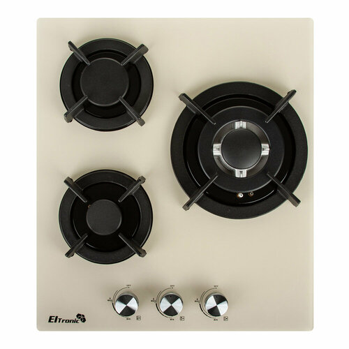 Варочная панель газовая ELTRONIC 33-11 3 конфорки бежевая 1616900₽