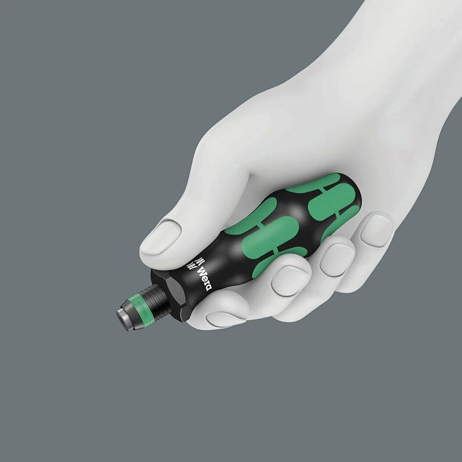 Отвертка со сменными битами Wera 059295, 17 предм, черный/зеленый, 1 уп. — фото 1