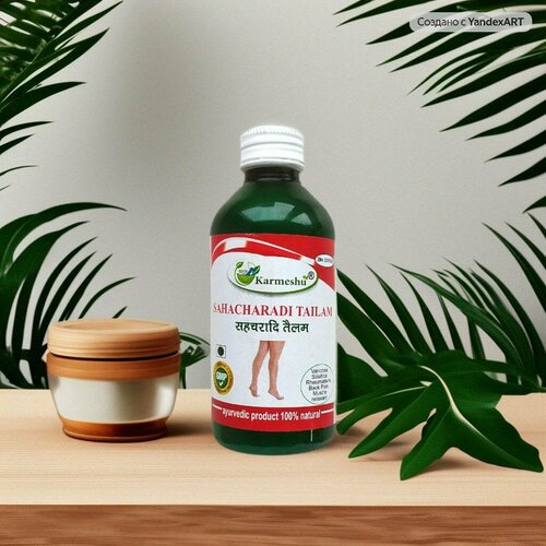 Масло аюрведическое Сахачаради Тайлам для ног 200 мл Кармешу Индия 1399₽