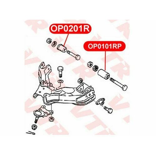 Сайлентблок переднего рычага OP0101RP
