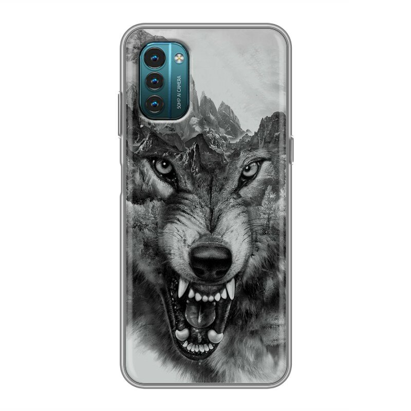 фото Дизайнерский силиконовый чехол для Нокиа Ж11 / Nokia G11 Мрамор розовый