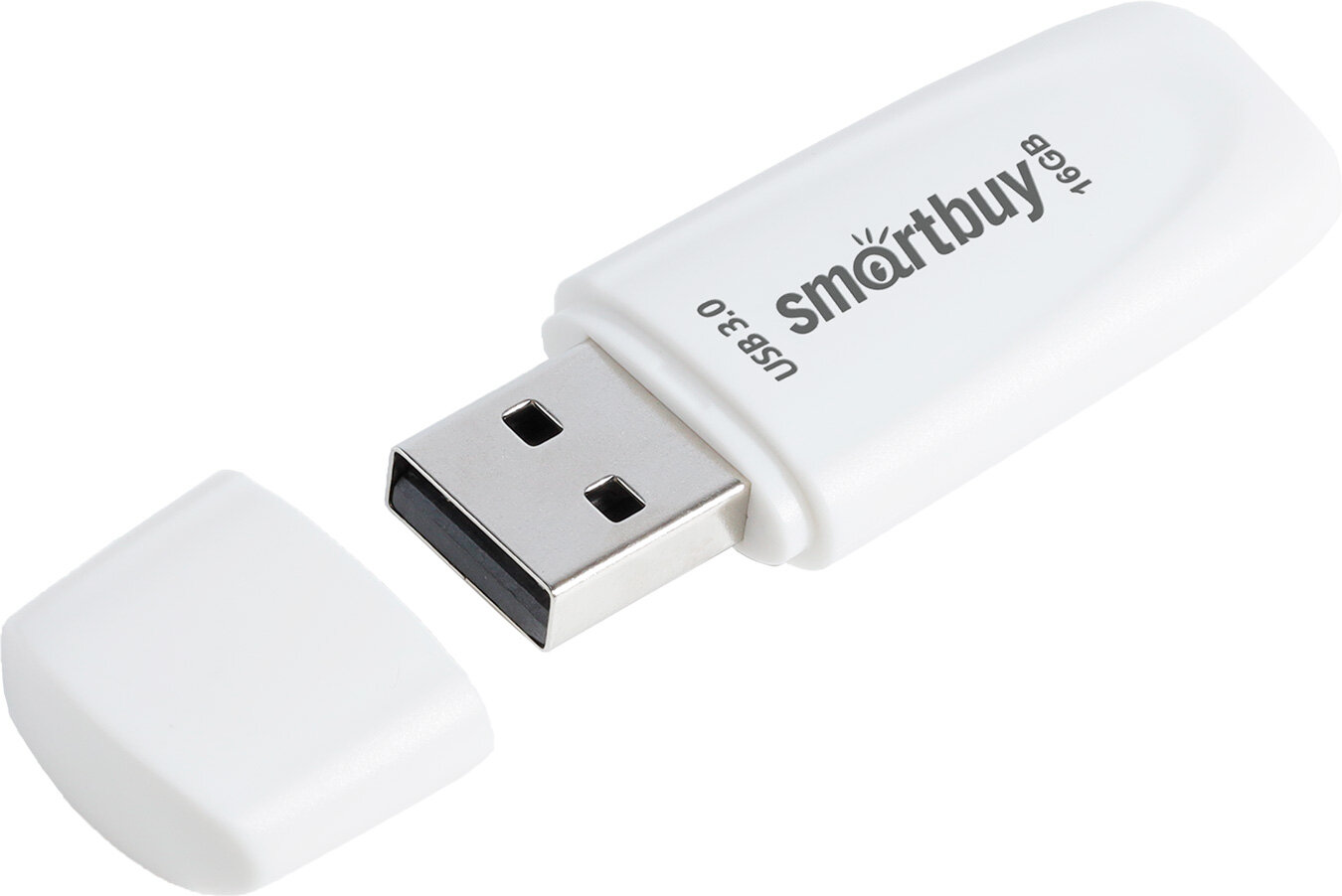 Флеш-накопитель USB 3.0/3.1 Smartbuy 16GB Scout (SB016GB3SCW), белый