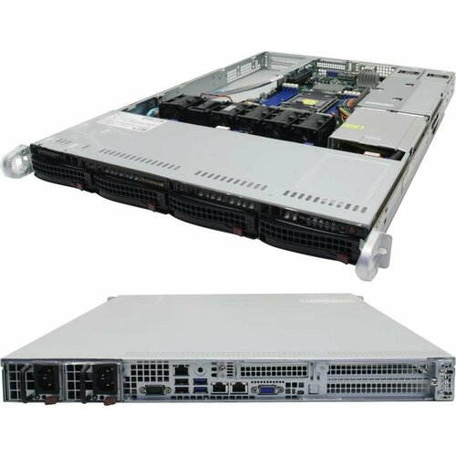 Сервер в корпусе высотой 1U Никс sS9600/pro1U S923H1Ci Xeon Silver 4316/128 ГБ/2 x 960 Гб SSD/Aspeed AST2600