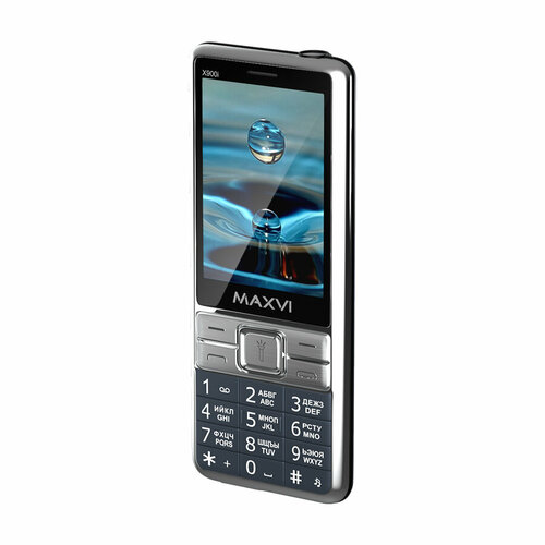 сотовый телефон maxvi c20 1 77 microsd 2 sim fm фонарик 600 мач черный Телефон MAXVI X900i, 2 SIM, маренго