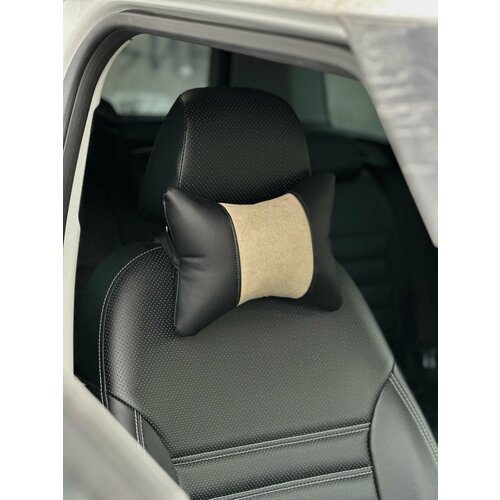 Подушка автомобильная из экокожи под голову подголовник в машину для водителей 395₽
