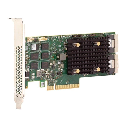 плата контроллера broadcom lsi 9400 16e 05 50013 00 pci e 3 1 x8 lp external tri mode sas sata pcie nvme 12g 16port 4 ext sff8643 1 year 05 50013 00 Контроллер LSI MegaRAID SAS SAS 9500-16i SGL