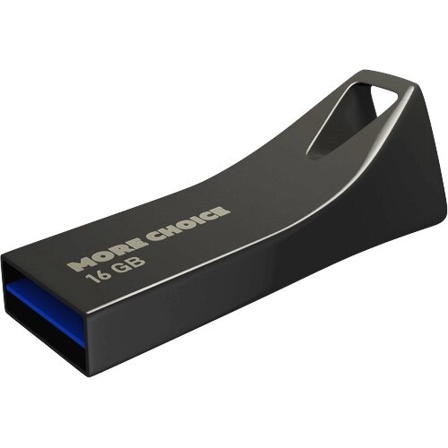 Флешка MoreChoice MF16m 16 Гб usb 3.0 Flash Drive - металлический корпус, черный