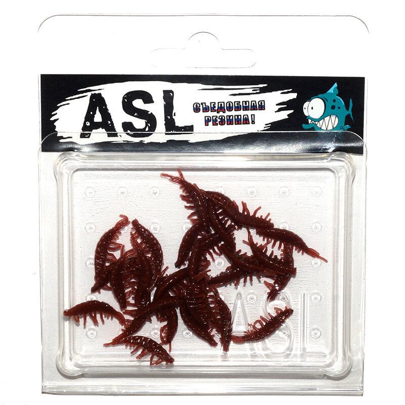 Силиконовая приманка ASL "Мормыш (Гаммарус)" цвет 026 L-21мм (0.8"), 30шт/уп