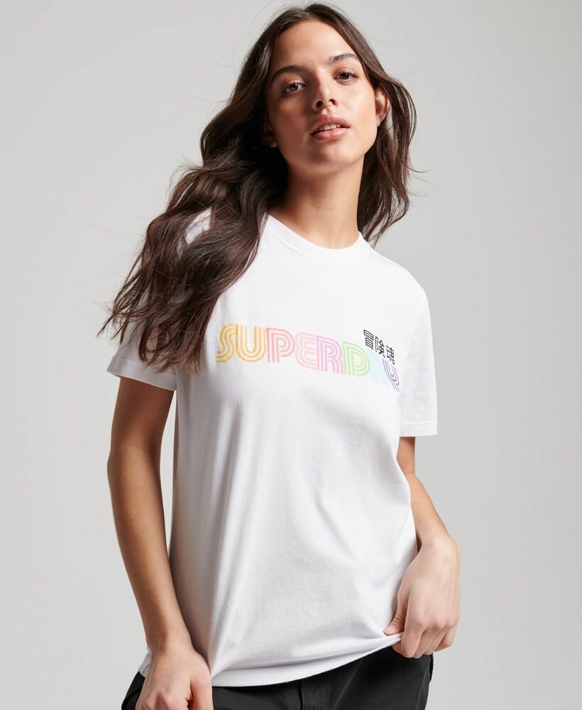 Футболка Superdry VINTAGE RETRO RAINBOW TEE