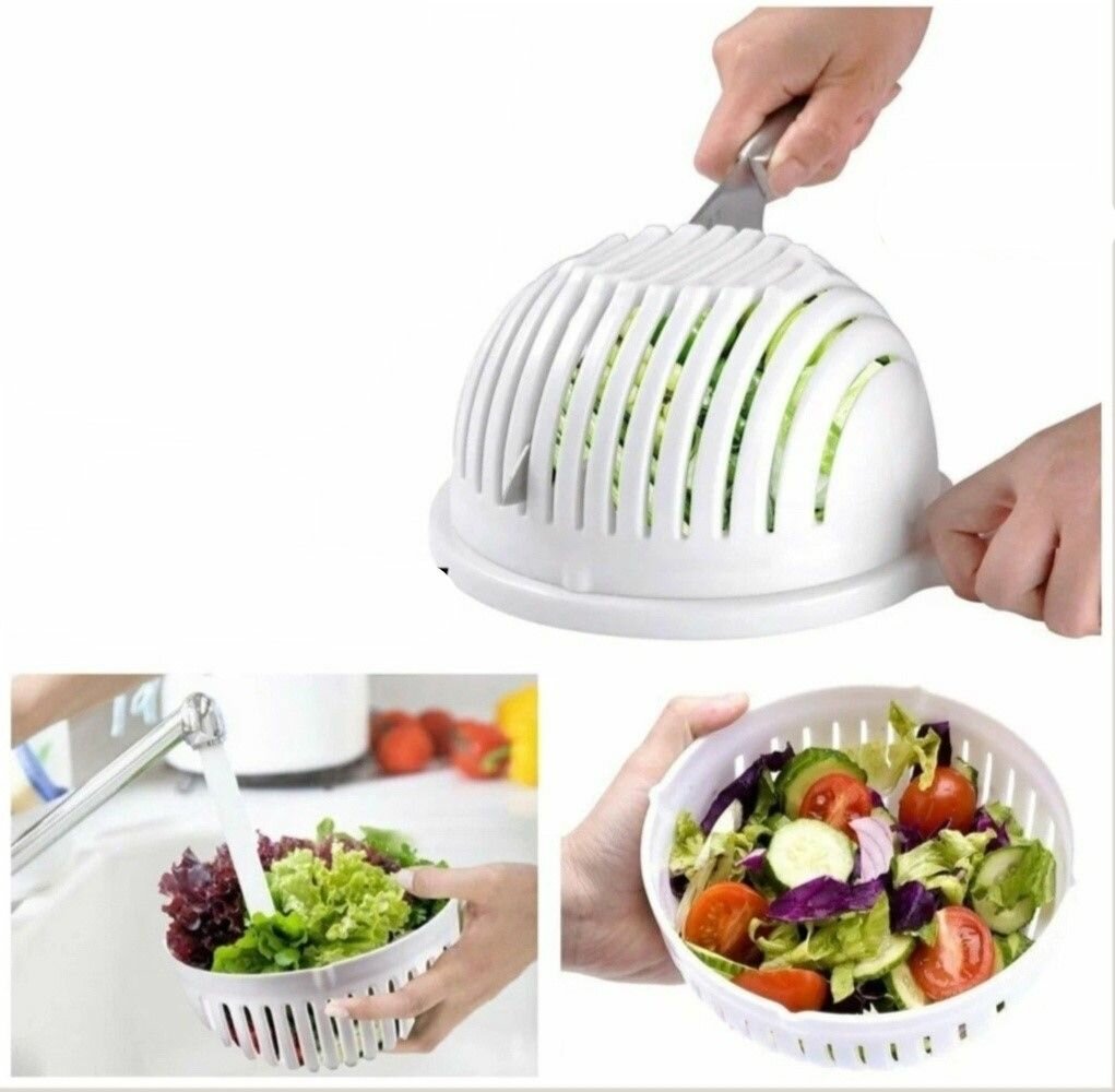 Салатница-овощерезка Salad Cutter Bowl 2 в 1 (Белая)