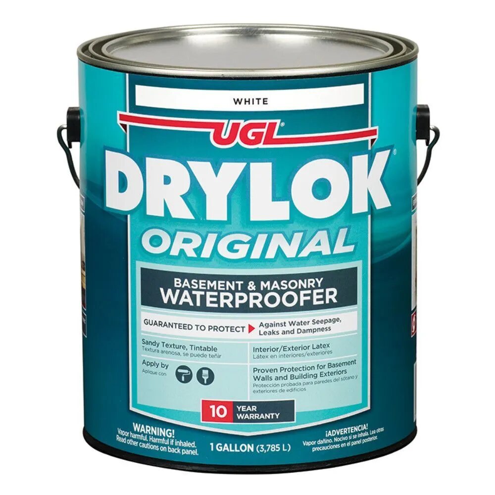 фото Краска латексная DRYLOK Masonry Waterproofer БЕЛАЯ 0.946л Гидроизоляция, краска для бассейна.