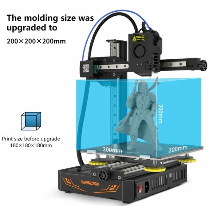 3D принтер Kingroon KP3S Pro S1 На рельсах