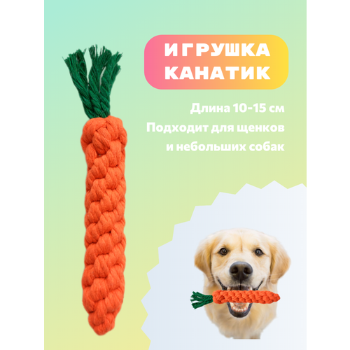 Игрушка-канат для собак Морковка игрушка для животных морковка