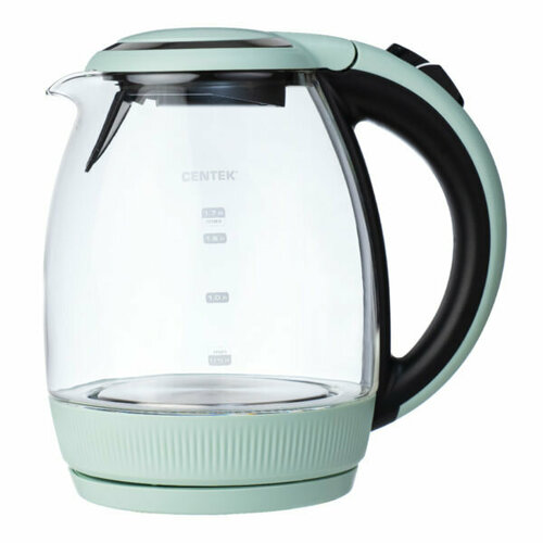 Чайник электрический 17Л 2200ВТ диск стекло LED подсв фильтр CENTEK 425300₽