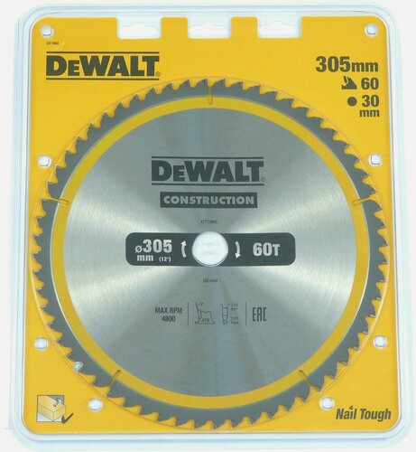 Изображение товара Диск пильный DEWALT по дереву 305х30х60 DT1960