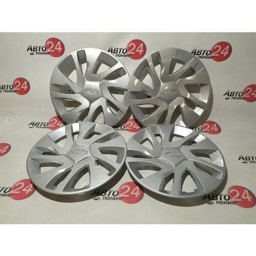 Серебристые колпаки на колеса (стиль Гранта) R-14