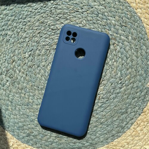 накладка силиконовая silicone cover для xiaomi redmi 9c xiaomi redmi 10a розовая Чехол Xiaomi Redmi 9c синий Silicone Cover