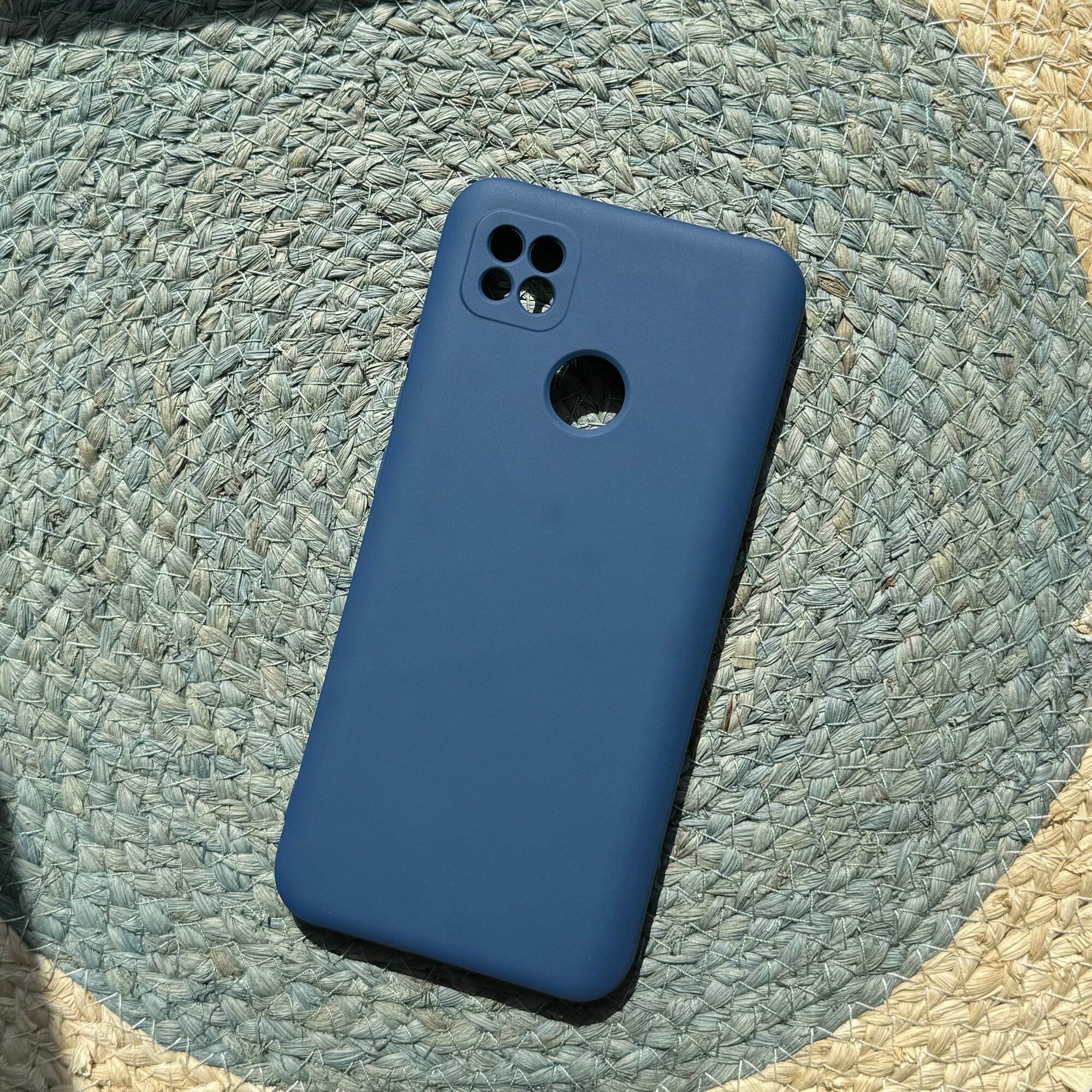 Чехол Xiaomi Redmi 9c синий Silicone Cover