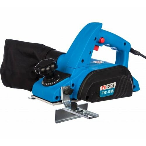 Рубанок электрический СОЮЗ РУС-1086 860 Вт ширина 82 мм глубина 2 мм 16000 обмин пылесбор 6960₽