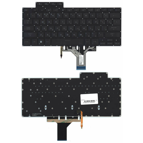 Клавиатура для ноутбука Asus Rog Flow x13 GV301QE черная с подсветкой клавиатура для ноутбука asus rog gl502vm черная без рамки с фиолетовой подсветкой