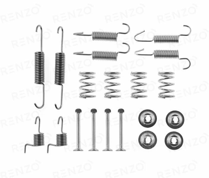 Комплект монтажный барабанных тормозных колодок RENZO RFK075