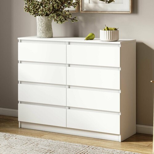 Комод Мори МК 12008 Белый с ящиками 14479₽