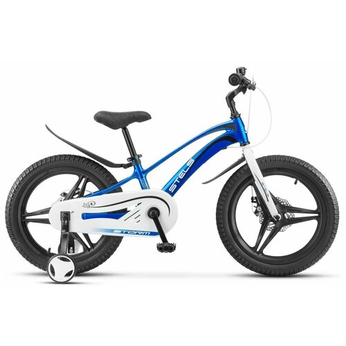 Детский велосипед Stels Storm MD 18 Z010 (2024) 18 Синий (110-130 см) детский велосипед stels talisman 16 z010 2019 11 синий