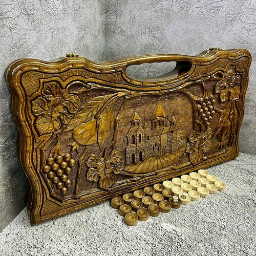 Нарды резные из массива бука 