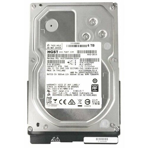 Жесткий диск Network Appliance 0F22881 6Tb 7200 SAS 35 HDD 151280₽