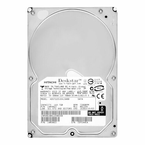 Жесткий диск Hitachi 14R9463 1647Gb SATA 35 HDD 2705₽