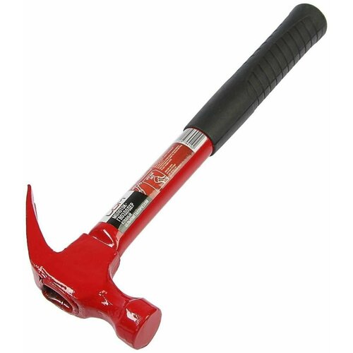 Молоток-гвоздодер ЛОМ металлическая обрезиненная рукоятка 450 г 708₽