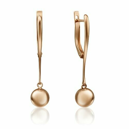 Серьги PLATINA красное золото 585 проба красный 42785₽